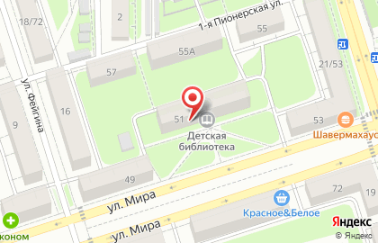 Владимирская областная библиотека для детей и молодежи во Владимире на карте