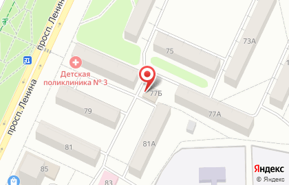 Магазин Сказка на проспекте Ленина на карте