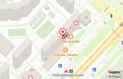 Район Ново-Переделкино Общественный пункт охраны порядка Западного административного округа на Боровском шоссе на карте