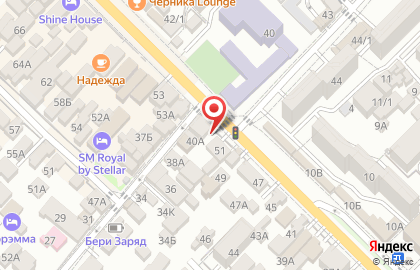 Продуктовый магазин в Сочи на карте