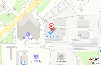 Магазин инструмента и садово-хозяйственных товаров Специалист в Свердловском районе на карте