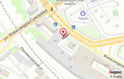 Торгово-сервисная компания АвтоСтартер на Железнодорожной улице на карте