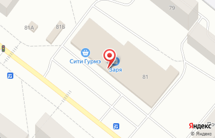 Супермаркет Заря на улице Александра Невского на карте