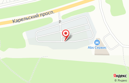 Автостоянка в Петрозаводске на карте
