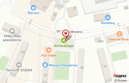 Аптека Планета Здоровья в Чусовом, на улице Чайковского, 24 на карте
