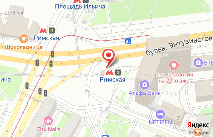 Кофейный автомат Paulig на улице Сергия Радонежского на карте