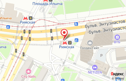 Билетная касса Ticketland на улице Сергия Радонежского на карте