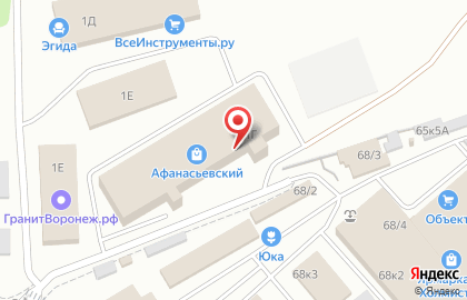 Магазин Квадратный метр в Воронеже на карте