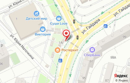 Магазин цветов в Калининграде на карте