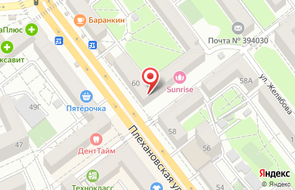 Прокуратура Центрального района на Плехановской улице на карте