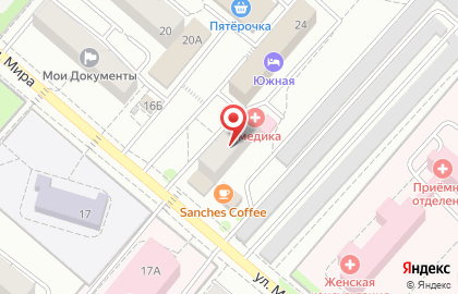 Парикмахерская Юлия на улице Мира на карте