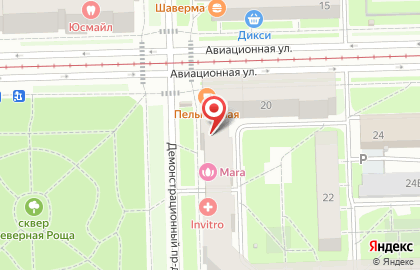 MOD Barbershop на Авиационной улице на карте