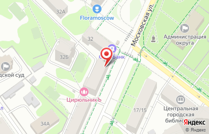 Сеть салонов мобильных телефонов и аксессуаров, ИП Крылова А.П. на Московской улице на карте