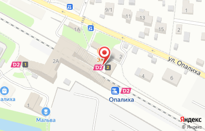Опалиха, железнодорожная станция на карте