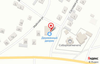 Деревянный дворик на Сосновой улице на карте