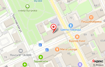 Юридический центр в Москве на карте