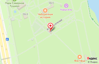 Пункт проката ВелоГранд в Северном Тушино на карте