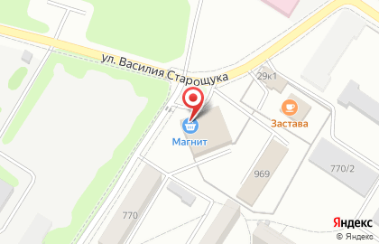 Супермаркет Магнит в Новосибирске на карте