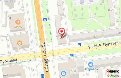 Почтовое отделение №13 на улице Мира на карте
