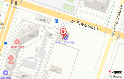 Пункт быстрого питания Робин Сдобин на улице Брусилова, 2 на карте