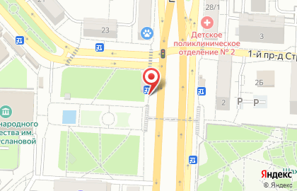 Салон цветов Цветочная марка на проспекте Строителей на карте