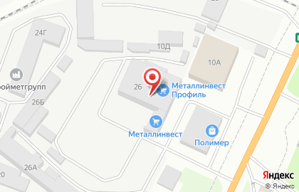 Торговая компания Металлинвест Плюс в Левобережном районе на карте