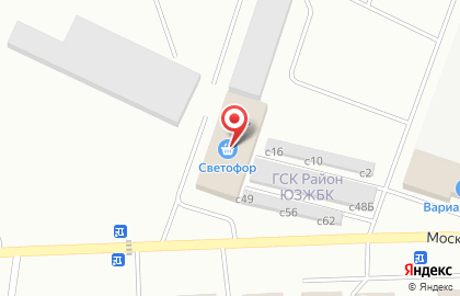 Супермаркет Светофор на Шоссейной улице на карте