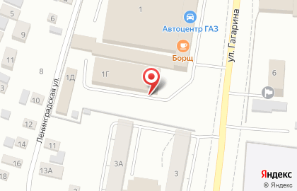 Магазин автозапчастей Трак на улице Гагарина на карте