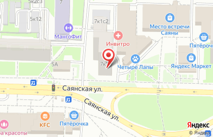 Служба доставки и логистики Сдэк на Саянской улице на карте