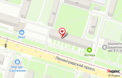 Магазин детской одежды Золушка на Ленинградском проспекте на карте