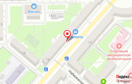 Служба заказа легкового транспорта Мерси на Октябрьской улице на карте