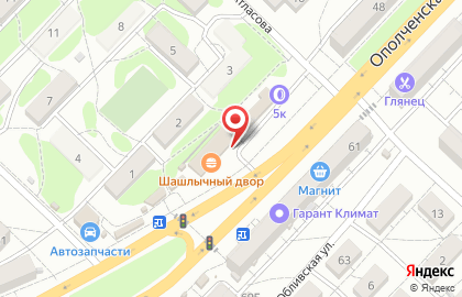 Магазин мясной продукции и колбасных изделий в Краснооктябрьском районе на карте