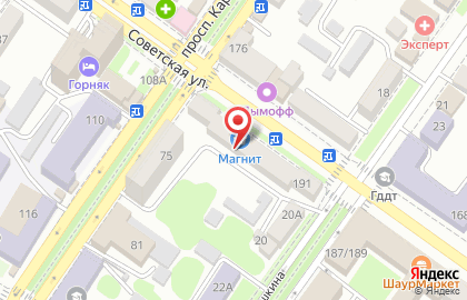 Отделение службы доставки Boxberry на Советской улице на карте