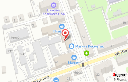 Лизинговая компания Альфа-лизинг на улице Никитина на карте