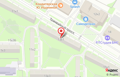 Беседка на Трамвайном проспекте на карте