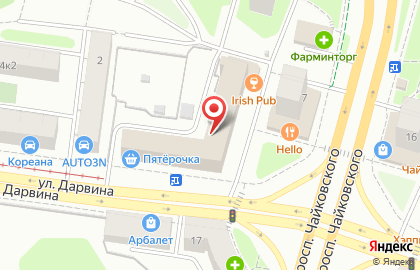 Магазин Эврика на проспекте Чайковского на карте