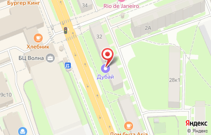 Магазин Свежая выпечка на Большой Санкт-Петербургской улице на карте