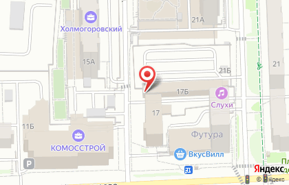 Авторемонтная мастерская на улице Холмогорова на карте