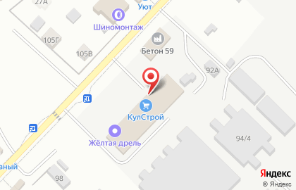 Центр авторемонта в Перми на карте