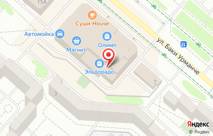 Магазин канцелярских товаров Циркуль на улице Баки Урманче на карте