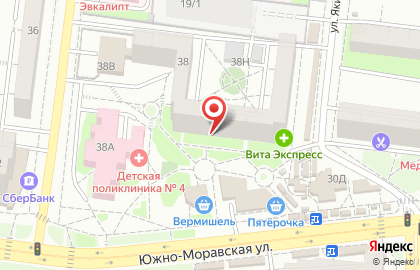 Парикмахерская Мэри на Южно-Моравской улице на карте