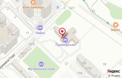 Гостиница Приморская в Махачкале на карте