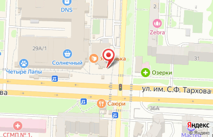 Магазин продовольственных магазинов Сокурские Хлеба в Ленинском районе на карте