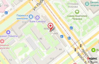 Магазин фастфудной продукции в Промышленном районе на карте