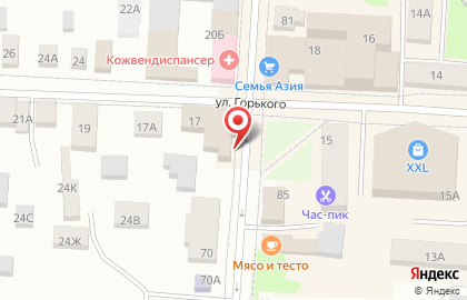 Кафе Почта России на улице Горького на карте