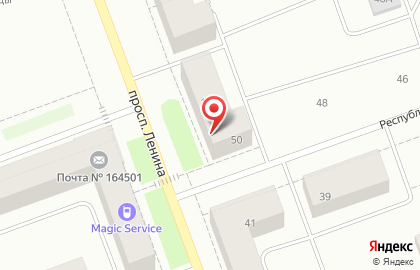Библиотека им. А.С. Пушкина на проспекте Ленина на карте