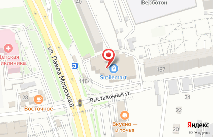 Заряд на улице Морозова Павла Леонтьевича на карте