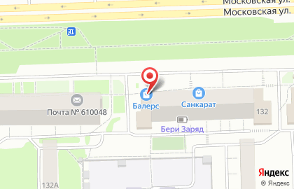 Оптово-розничный магазин Балерс на Московской улице на карте