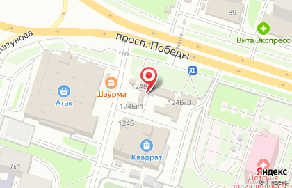 Магазин Милк в Октябрьском районе на карте