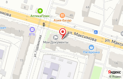Медицинский центр Айболит на улице Максимова на карте